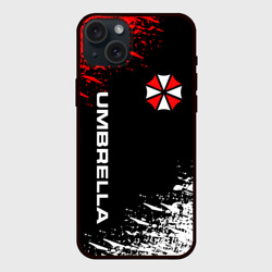 Umbrella corporation – Чехол силиконовый для Apple iPhone 15 Plus матовый с принтом купить