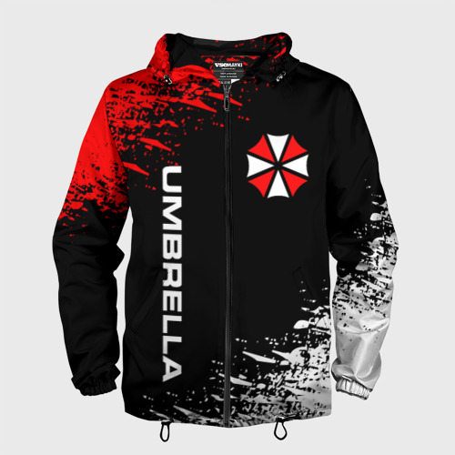 Мужская ветровка 3D Umbrella corporation, цвет черный