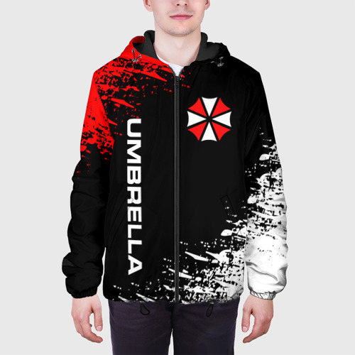 Мужская куртка 3D с принтом Umbrella corporation, вид сбоку #3