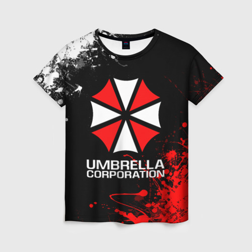 Женская футболка 3D с принтом UMBRELLA CORPORATION, вид спереди #2