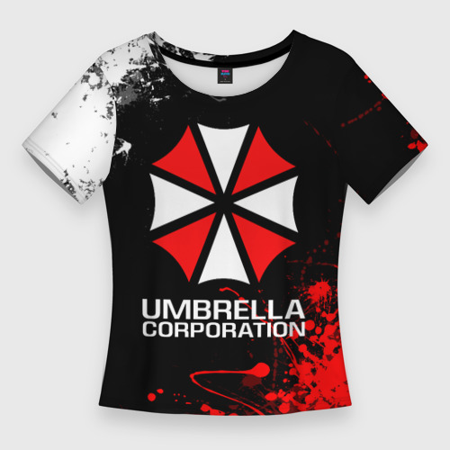 Женская футболка 3D Slim Umbrella corporation, цвет 3D печать