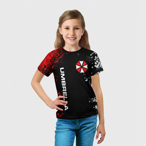 Детская футболка 3D Umbrella corporation, цвет 3D печать - фото 5