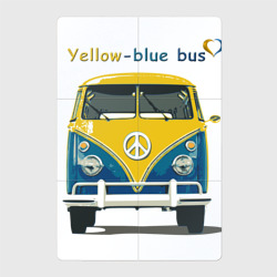 Магнитный плакат 2Х3 Я люблю вас Yellow-blue bus