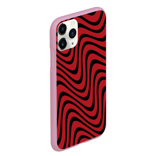 Чехол для iPhone 11 Pro Max матовый PewDiePie wave, цвет розовый - фото 3