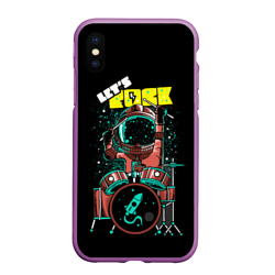 Чехол для iPhone XS Max матовый Lets Rock