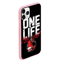 Чехол для iPhone 11 Pro матовый One Life Many Fight - фото 2