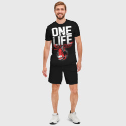 Мужской костюм с шортами 3D One Life Many Fight - фото 2