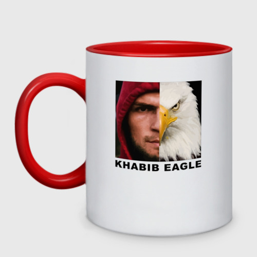 Кружка двухцветная Хабиб Орел, Khabib Eagle