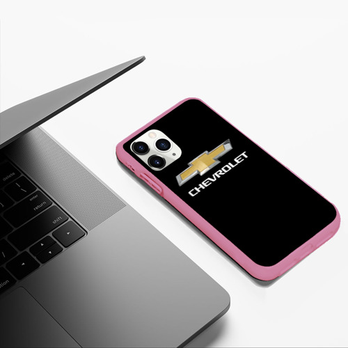 Чехол для iPhone 11 Pro Max матовый Chevrolet, цвет малиновый - фото 5