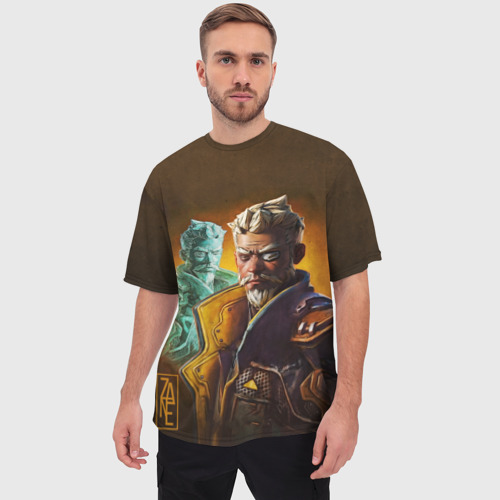 Мужская футболка oversize 3D Zane Flynt, цвет 3D печать - фото 3