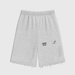 Женские шорты oversize футер хлопок Audi Ауди
