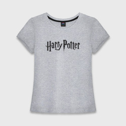 Женская футболка хлопок Slim Гарри Поттер