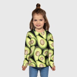 Детский лонгслив 3D Avocado background - фото 2