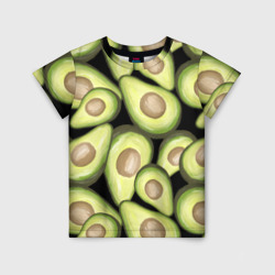Детская футболка 3D Avocado background