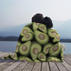 Плед 3D Avocado background - фото 2