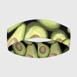 Повязка на голову 3D Avocado background