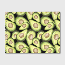 Альбом для рисования Avocado background