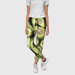 Женские брюки 3D Avocado background - фото 2