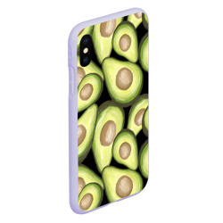 Чехол для iPhone XS Max матовый Avocado background - фото 2