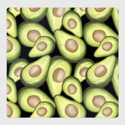 Магнитный плакат 3Х3 Avocado background