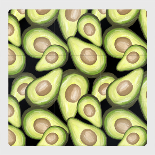 Магнитный плакат 3Х3 Avocado background