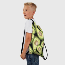 Рюкзак-мешок 3D Avocado background - фото 2