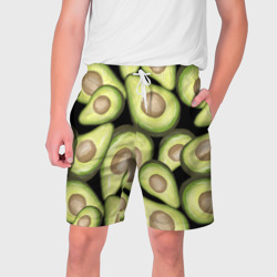 Мужские шорты 3D Avocado background