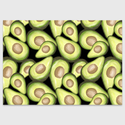 Поздравительная открытка Avocado background
