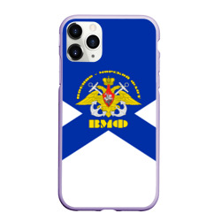 Чехол для iPhone 11 Pro матовый Военно - морской флот
