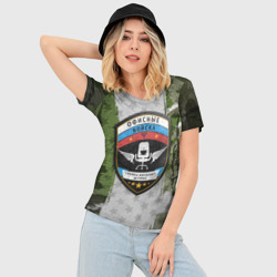 Женская футболка 3D Slim Офисные войска - фото 2