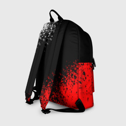 Рюкзак с принтом The Witcher для любого человека, вид сзади №1. Цвет основы: белый