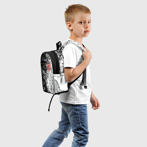 Детский рюкзак 3D с принтом THE WITCHER, вид сзади #1