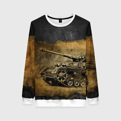 Женский свитшот 3D Tanks are not afraid mud, цвет 3D печать