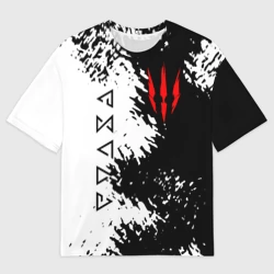 Женская футболка oversize 3D The Witcher
