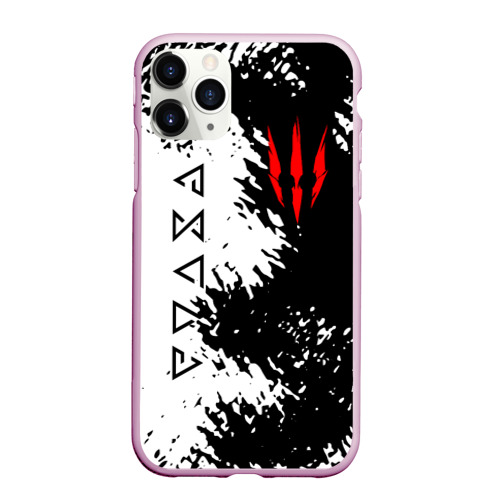 Чехол для iPhone 11 Pro матовый The Witcher, цвет розовый