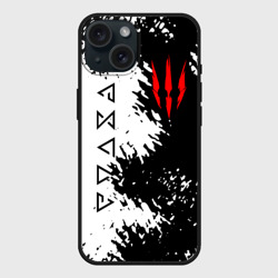 Чехол силиконовый для Apple iPhone 15 матовый The Witcher