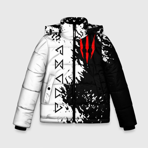 Зимняя куртка для мальчиков с принтом The Witcher, вид спереди №1