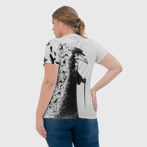 Женская футболка 3D Чумной доктор, цвет 3D печать - фото 7