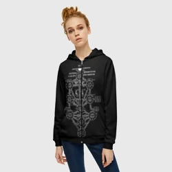 Женская толстовка 3D на молнии EVa-updown - фото 2