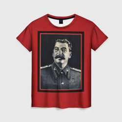 Женская футболка 3D Сталин