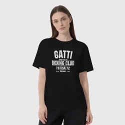 Женская футболка хлопок Oversize Gatti Boxing Club - фото 2