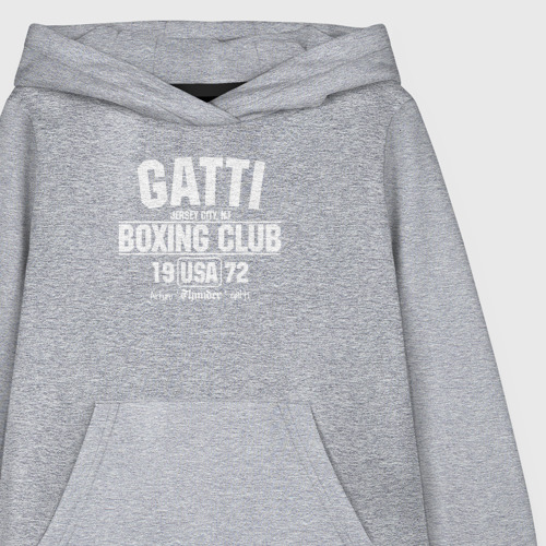 Детская толстовка хлопок Gatti Boxing Club, цвет меланж - фото 3