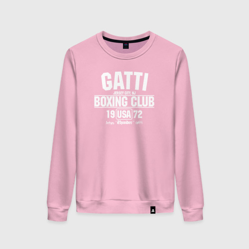 Женский свитшот хлопок Gatti Boxing Club, цвет светло-розовый