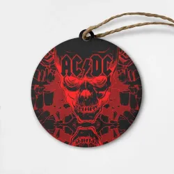 Деревянная игрушка круг AC/DC