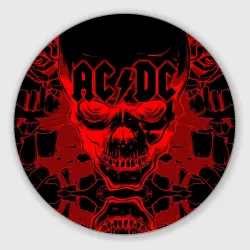 Круглый коврик для мышки AC/DC