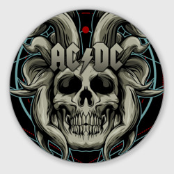 Круглый коврик для мышки AC/DC