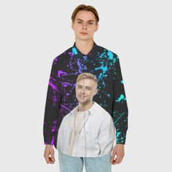 Мужская рубашка oversize 3D Егор Крид - фото 2