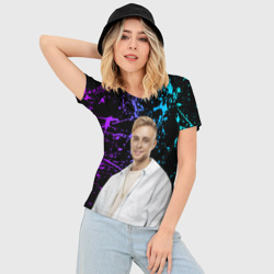 Женская футболка 3D Slim Егор Крид - фото 2