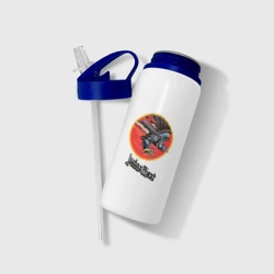 Бутылка для воды с трубочкой Judas Priest - фото 2