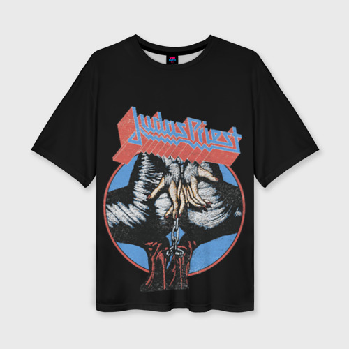 Женская футболка oversize 3D Judas Priest, цвет 3D печать